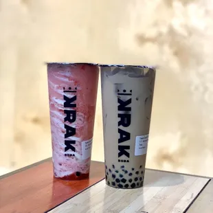 Strawberry Yakult &amp; Wintermelon Milk Tea