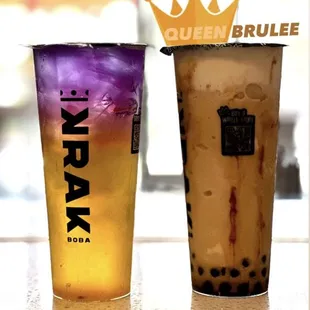 two cups of iced coffee