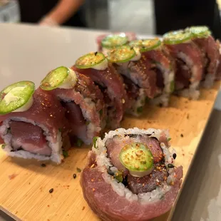 Special Roll of the day &quot;Tuna Tataki Roll&quot;