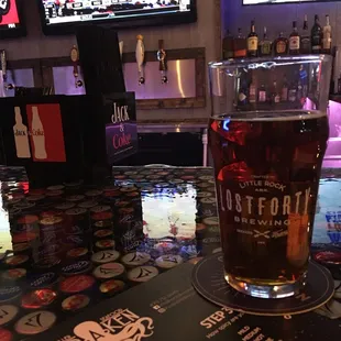 Enjoy local beers at the bar!