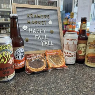 Happy Fall Y'all! We've got a variety of fall favorites to tickle your tastebuds!