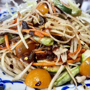 Papaya salad (loa-style very spicy)