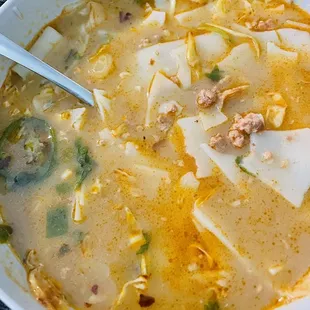 Khao soy with coconut cream - AMAZING