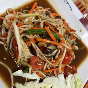 Papaya salad.
