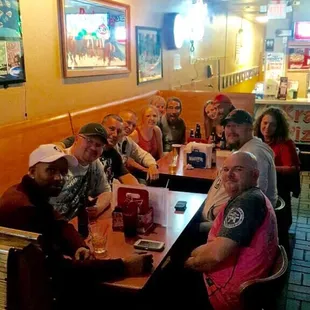 Our group after the dart tournament. Stopped in for some pies and drinks. Had a great time!