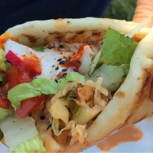 insanely delicious veggie pita!