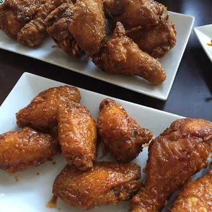 Both plates = one medium size order of the combo chicken