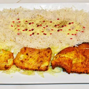 Fish Kabob Platter