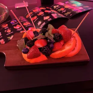 The beautiful fruit platter