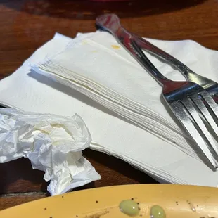 Most useless napkins, they disintegrate while being used, end up needing many more