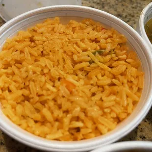 Close up Spanish rice