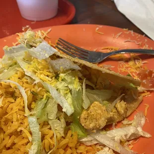 Terrible dry chicken tacos. Extra $1.50 charge too.