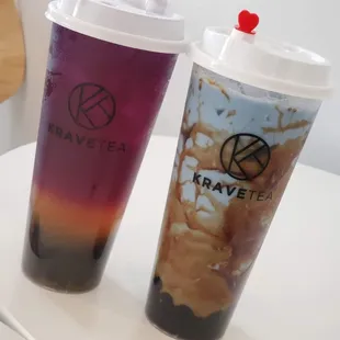 Honey Lemon Butterfly Tea W/ Boba