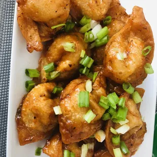 Chicken and shrimp wontons