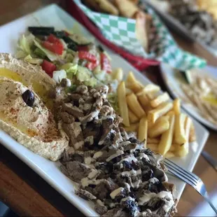 Shawarma Plate with Fries