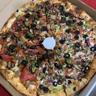 Half Vegetarian / Half Combo