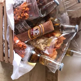 Gift basket delicious snack