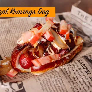 a close up of a sandwich