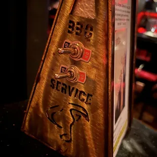 Turn this on for unlimited barbecue or service