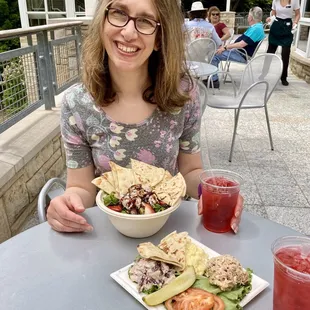 Tuna and Egg Salad Plate Country Club Chicken Salad