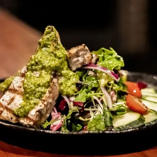 Grilled Swordfish with Asian Chimichurri