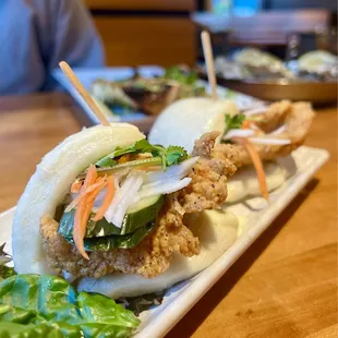 Fried Cajun Catfish Bao Buns