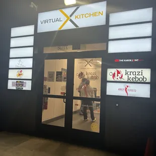 Entrance to the establishment