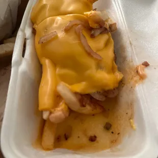 Krazy fries lmao , $6 tax included.. more like garbage.. stick too in n out animal fries