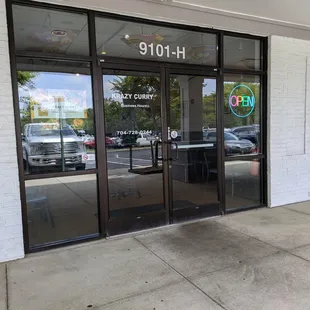 Front of Krazy Curry, Pineville