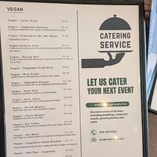 Menu at Krazy Curry, Pineville