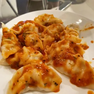 a plate of ravioli