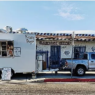 Krazy dogz at cut n shave barber shop in Baldwin park