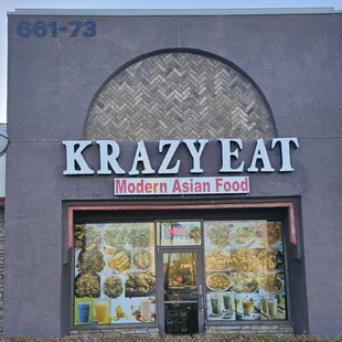 the front of the restaurant