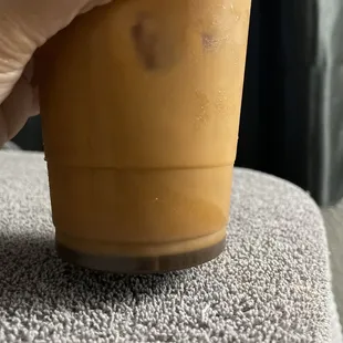 Powder at the bottom