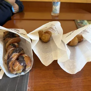 Tiger tail and donut holes