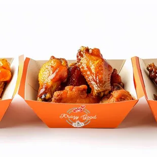 KG's Wings tossed in your favorite KG sauce
