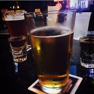 $3 Dos Equis, $3 Montejos, and $5 wells on draft