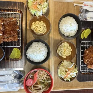 Chicken Katsu + udon set &amp; Chicken katsu