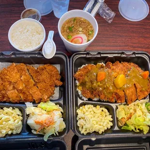 Pork Katsu &amp; Curry + Pork Katsu &amp; Udon