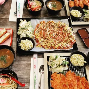 King pork katsu, cheese katsu, udon noodles, Japanese style Curry, shrimp box, fish katsu...