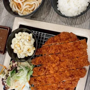 Pork Katsu and Udon