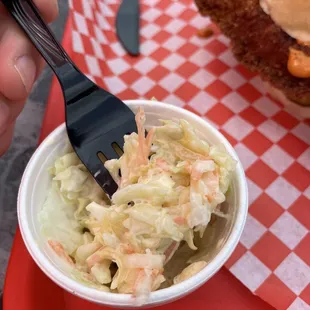 a beautiful closeup of that Kewpie Slaw