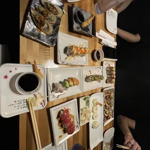 35. Pink Lady Roll,10. Crunch #1 Roll,38. Rainbow Roll,Baked Green Mussel,22. Johnny Roll,