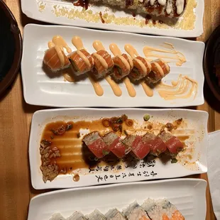 35. Pink Lady Roll 42. Salmon Lover Roll 10. Crunch #1 Roll 44. Shrimp Lover Roll