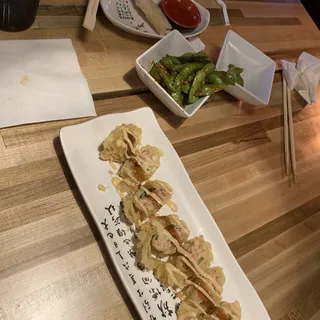 Spicy Garlic Edamame