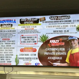 Menu Main Courses