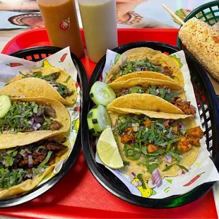 Tacos and Elote