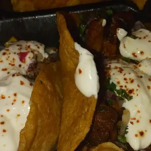 Carne asada and el pastor tacos