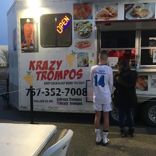 The truck outside of Reaver Beach brewery.