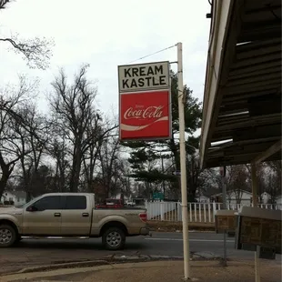 a truck parked on the side of the road